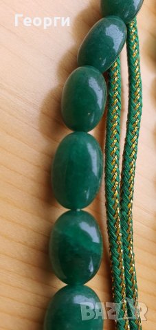 Огърлица от естествен Смарагд-Берил, снимка 7 - Колиета, медальони, синджири - 32425346