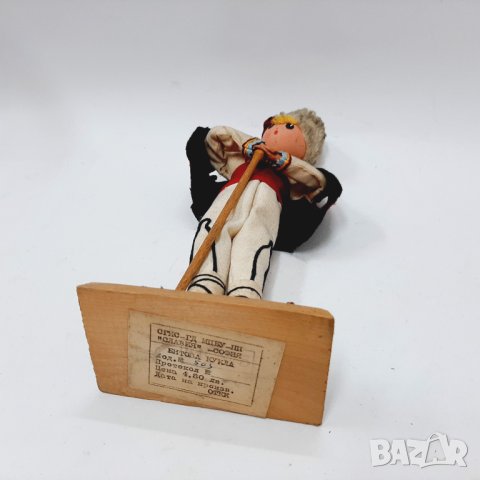 Стара дървена, етно, битова кукла, овчарче(9.1), снимка 9 - Антикварни и старинни предмети - 43680925