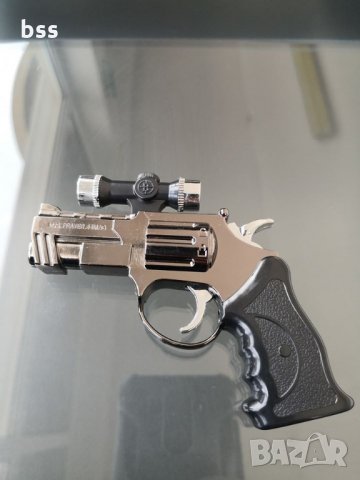 Код: 6/267 Запалка - умален модел на револвер - M29 PRAYER. 44MAG хромиран., снимка 1