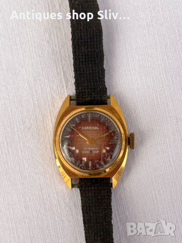 Позлатен часовник Cardinal №1453, снимка 1 - Антикварни и старинни предмети - 35080505