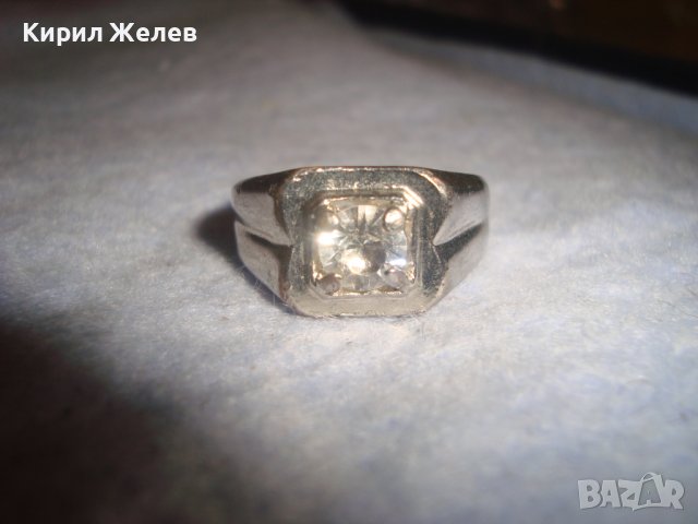 МНОГО КРАСИВ СТИЛЕН ПОСРЕБРЕН МОДЕН АРТ ПРЪСТЕН с ГОЛЯМ ЮВЕЛИРНО ФАСЕТИРАН ЦИРКОН 27616, снимка 14 - Пръстени - 37463875