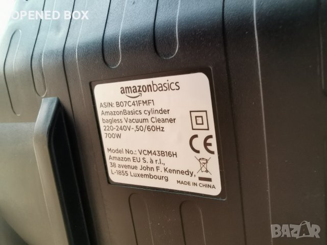 Мултициклонна прахосмукачка Amazon Basics, високоефективен филтър за твърди и мокетени подове, HEPA , снимка 10 - Прахосмукачки - 40875629