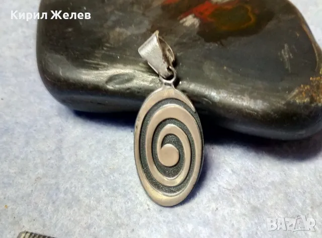 СТИЛЕН СРЕБЪРЕН АРТ ПЕНДАНТ ЛАКИРАНО СРЕБРО 925 ДИЗАЙНЕРСКА ХУДОЖЕСТВЕНА ИЗРАБОТКА 49720, снимка 7 - Колиета, медальони, синджири - 49522631