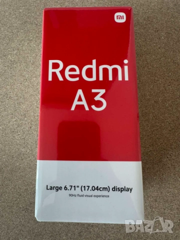 Телефон Redmi A3 Midnight Black 6.7 IPS/128GB/Нов/ДДС Фактура, снимка 5 - Xiaomi - 52165740