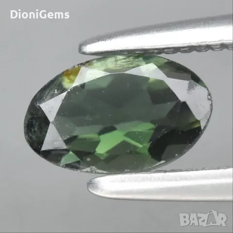 ✨ 0.39-каратов Натурален Зелен Турмалин – Овал, Африка | Необработен, Жив Зелен Блясък ✨, снимка 1