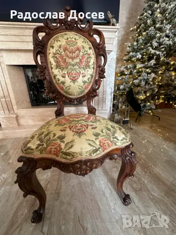 Трапезна барокова маса  ДЪРВОРЕЗБА УНИКАТ !!!!! , снимка 13 - Маси - 48344842