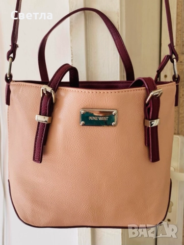 Нова  стилна чанта NINEWEST, оригинална марката,  2 къси и дълга дръжка. 37 лв, снимка 4 - Чанти - 52433430