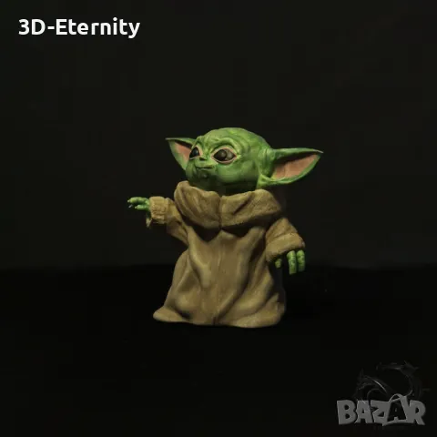 3D Фигура - Бейби Йода, снимка 5 - Колекции - 50044196
