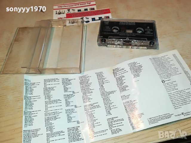 sold out-поръчана-METALLICA-MASTAR OF PUPPETS 2006221111, снимка 4 - Аудио касети - 37139665