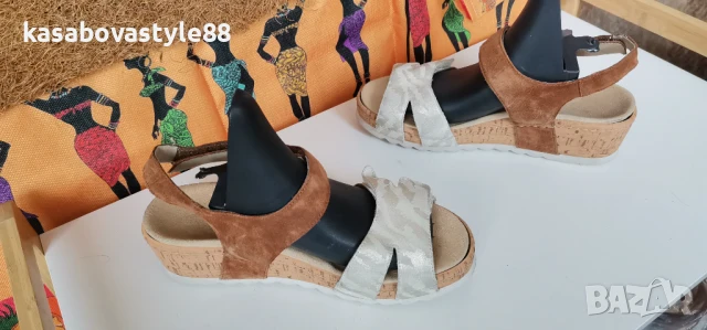Сандали от естествен велур 39.5н., снимка 11 - Сандали - 51057054
