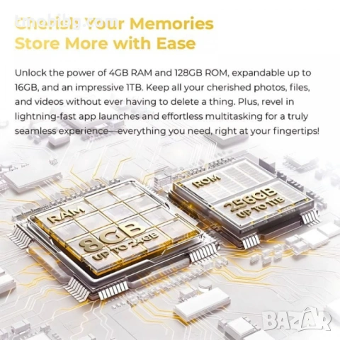 Oukitel C61 Pro 256GB 8GB RAM, снимка 3 - Други - 53256916