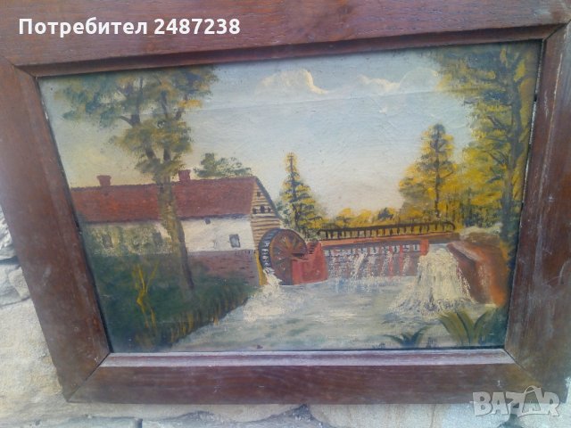Стара картина на Ив.Шошлев, снимка 2 - Картини - 35184541