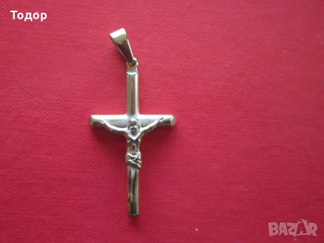 Старинен позлатен кръст , снимка 5 - Антикварни и старинни предмети - 32800766