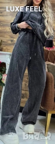 TOP MODEL 💎Памучен  Комплект с Камъни , снимка 3 - Комплекти - 53517385