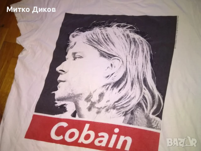 Kurt Cobain The end of music 2019 Nirvana Divided маркова тениска размер ХЛ, снимка 2 - Тениски - 50515359