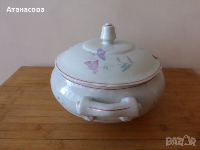 Супник Барок български порцелан Коста Йорданов Видин 1970 г, снимка 4 - Други - 43905432