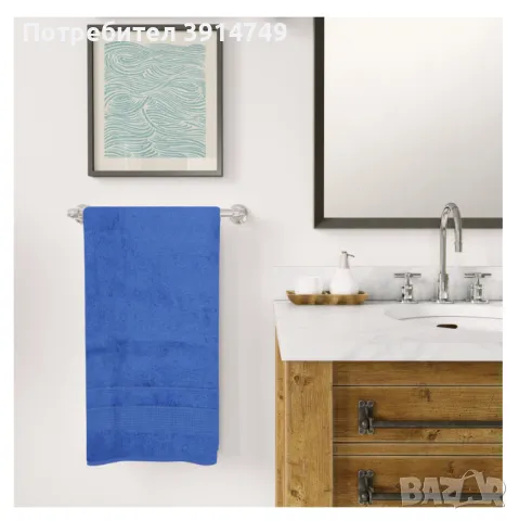 Хавлиена кърпа 50х90см, плътна (480 г/кв.м), пухкава, отлично изпиране, 100% бамбукови влакна! НОВА, снимка 5 - Хавлиени кърпи - 47661792