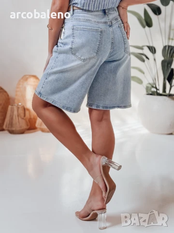 Дамски дънкови шорти JEANZDAY, снимка 4 - Къси панталони и бермуди - 50677052