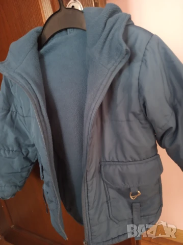 Тъмносиньо зимно яке , снимка 3 - Детски якета и елеци - 51426652