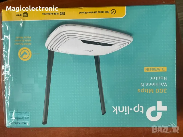 Рутер tp-link TL-WR841N, снимка 3 - Рутери - 49256121