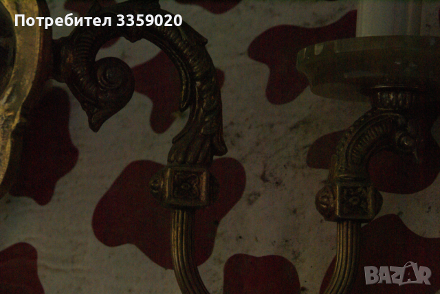 продавам 2 старинни стенни лампи, снимка 6 - Антикварни и старинни предмети - 36451248