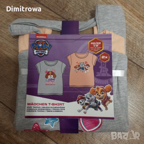 комплект  р-р86/92;98-104;110/116 см Paw Patrol 2бр тениски, снимка 5 - Детски тениски и потници - 43693959
