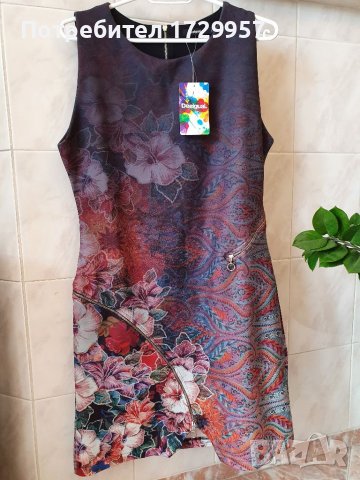 Рокля по тялото DESIGUAL- Tormenta- НОВА-Номер-М, снимка 6 - Рокли - 38134044