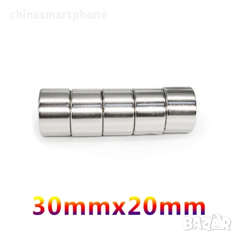 Неодимов магнит 30x20mm N54 супер мощен 4100 – 4700 Gs 27гр  | moqtmagazin.com, снимка 9 - Други инструменти - 53284875