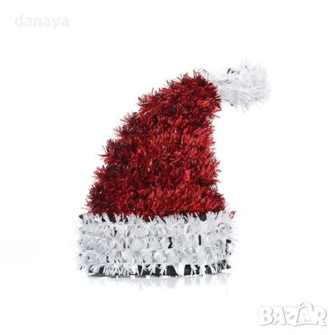 6212 Коледна декорация шапка или ботуш от гирлянд, 13 см, снимка 2 - Декорация за дома - 52481801