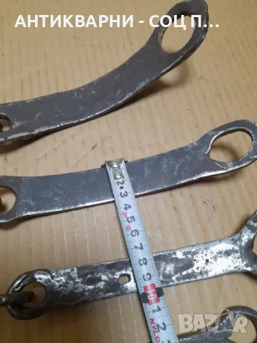 Комплект Стари Ръчно Ковани Резета От Соца., снимка 16 - Антикварни и старинни предмети - 48668843