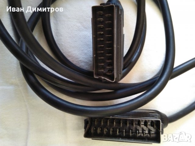 SCART кабел 2 м., снимка 3 - Кабели и адаптери - 36739735
