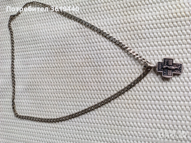 сребърни синджир и колие, снимка 6 - Колиета, медальони, синджири - 52913643