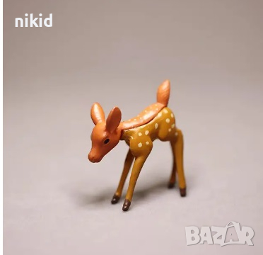 малка сърна сърничка Бамби пластмасова фигурка играчка украса торта декор, снимка 4 - Фигурки - 44895509