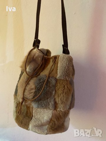 Дамска чанта от ествествен косъм