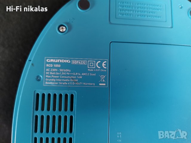 FM стерео радио CD mp3 player AUX GRUNDIG RCD1050, снимка 4 - Радиокасетофони, транзистори - 43622757