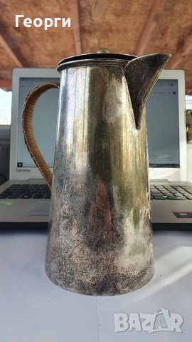 Антикварен посребрен английски чайник Plato, снимка 3 - Антикварни и старинни предмети - 38506672