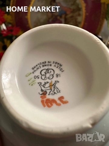 E.B. FOLEY England  Circa 1937 - великолепен двоен сет в млечно синьо , снимка 2 - Сервизи - 52584296