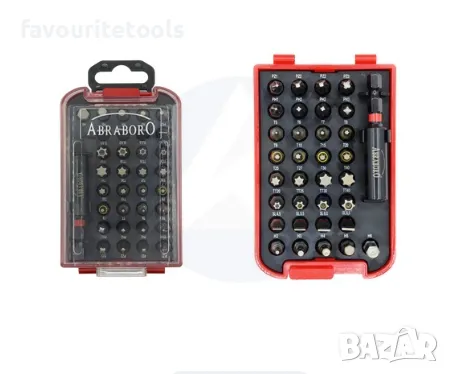 Комплект битове с цветно кодиране Abraboro 34 части, снимка 4 - Куфари с инструменти - 50404682