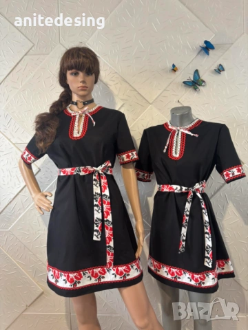 Дамска или детска туника с Български етно мотиви,