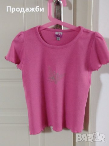 Детска тениска с къс ръкав за момиче, снимка 1 - Детски тениски и потници - 43282972