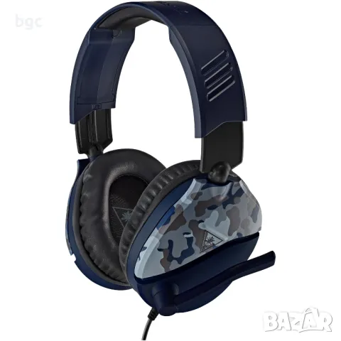 НОВИ Слушалки Gaming Turtle Beach Recon 70, Multiplatforms, Jack 3.5 мм, Camo Blue, снимка 9 - Слушалки и портативни колонки - 49469558