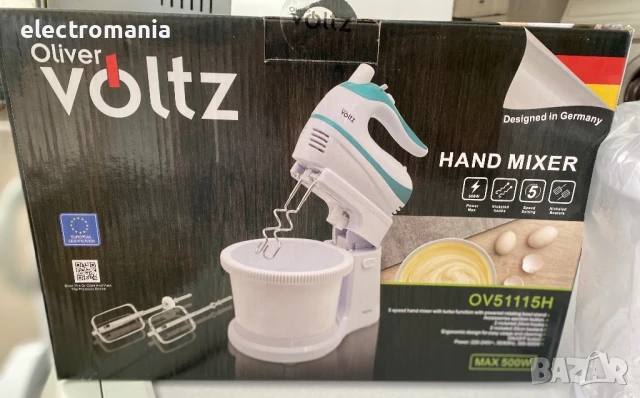 миксер с въртяща се купа Oliver Voltz OV51115H, снимка 4 - Миксери - 51427691