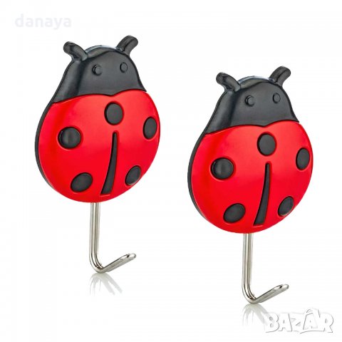895 Лепящи се закачалки калинки 2бр в комплект закачалка калинка, снимка 2 - Закачалки - 33078519