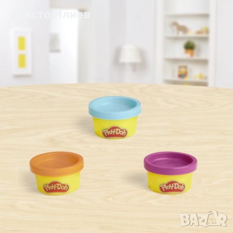 Нов Комплект Play Doh мек пластелин с числа и форми комплект 6 цвята пластелин, снимка 5 - Пластелини, моделини и пясъци - 43726278
