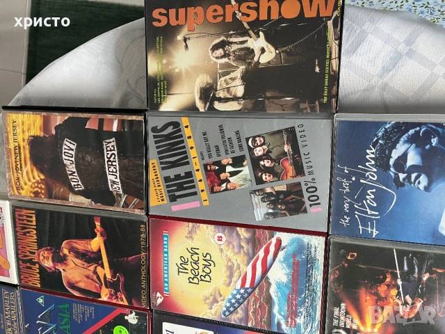 оригинални видеокасети рок и поп мизика, снимка 6 - DVD дискове - 53522875