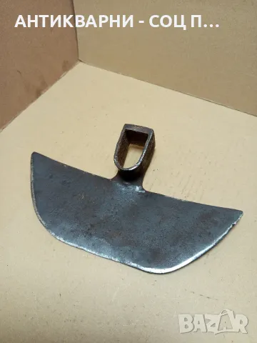 Соц Стара Ръчно Кована Мотика Чапа Номер 6. Тегло 0.800кг., снимка 5 - Антикварни и старинни предмети - 49743632