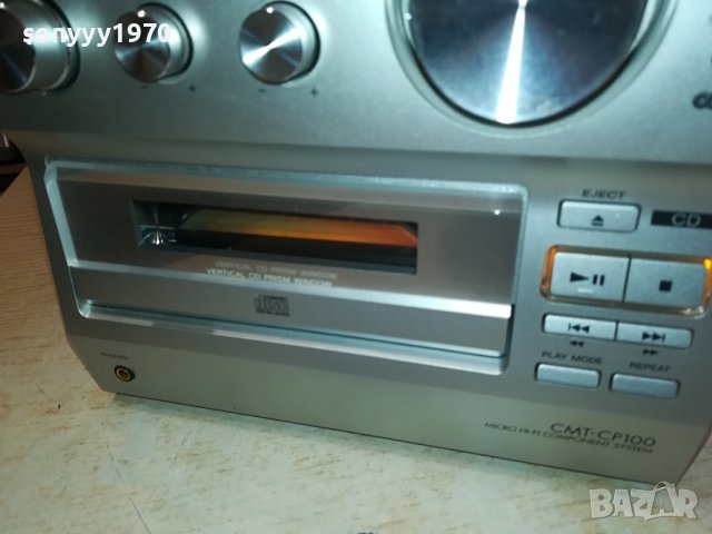 SONY CMT-CP100 CD/REVERSE DECK RECEIVER-ВНОС SWISS LNVR3112231109, снимка 4 - Аудиосистеми - 43602379