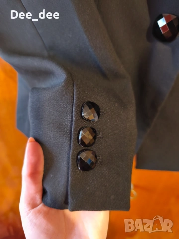 Дамско черно сако/блейзър Sinsay, р-р XXS, снимка 6 - Сака - 53483195