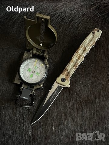 Сгъваем нож (flipper) във военен стил Linder Slingshot. (337912), снимка 5 - Ножове - 43032779