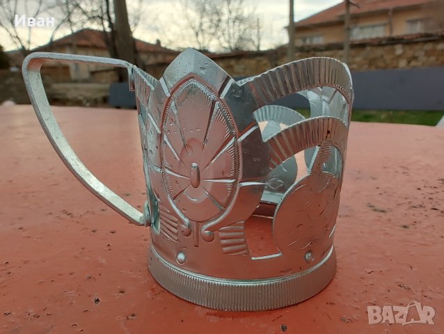 Руски филигран /подстакан/ държач за чаши, снимка 3 - Декорация за дома - 39366301